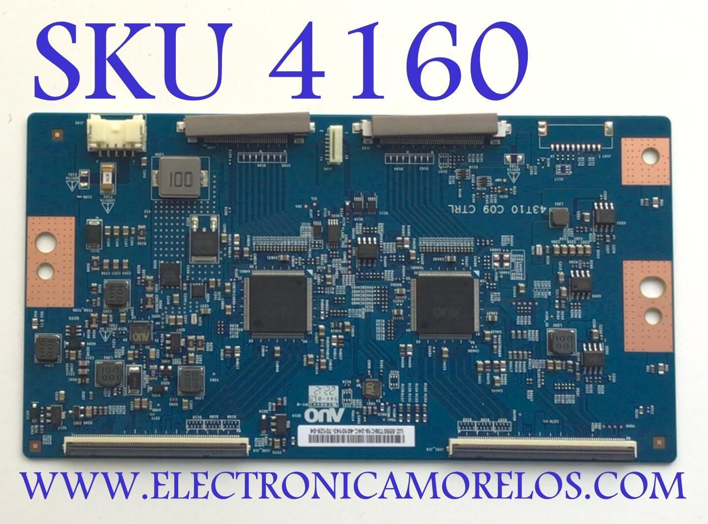 T-CON PARA TV SONY / NUMERO DE PARTE 55.50T39.C19 / 43T10 C09 CTRL / 5550T39C19 / PANEL YDBM050CCU11 / DISPLAY T500QVN04.4 / MODELO KD-50X85K / KD50X85K